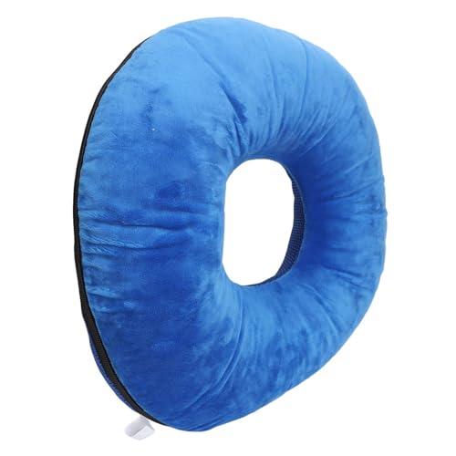 Ergonomisches Donut-Kissen für Männer und Frauen Reduziert den Druck Lindert Beschwerden durch Steißbein Blaues Hämorrhoiden-Sitzkissen für die Schwangerschaft Dunkel