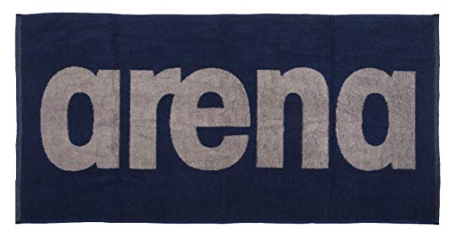 ARENA Gym Soft Towel Handtuch, Blau (Navy-Grau), one Size