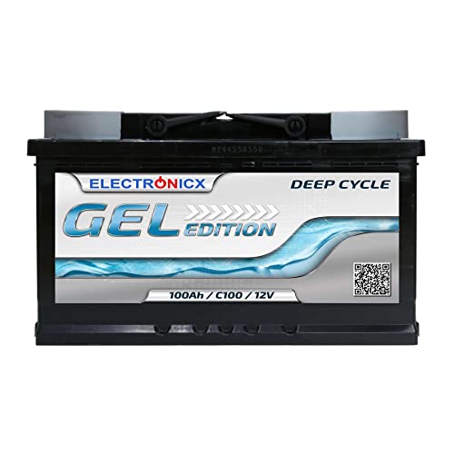 Electronicx Edition GEL Batterie 100 AH 12V Versorgungsbatterie Freizeit Akku
