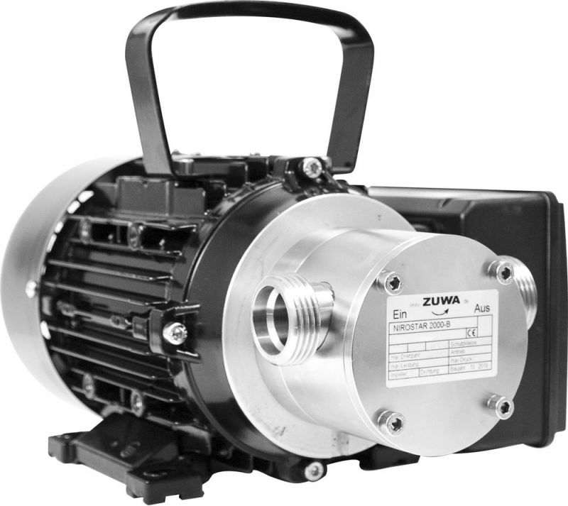 ZUWA NIROSTAR/V 2000-B/PF, 1400 min-1, 230 V; Impellerpumpe mit Motor, Kabel und Stecker - 13231136332