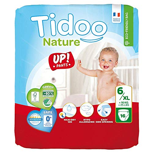 Tidoo Einweg-Baby-Trainingshosen, Größe 6, 16 Stück