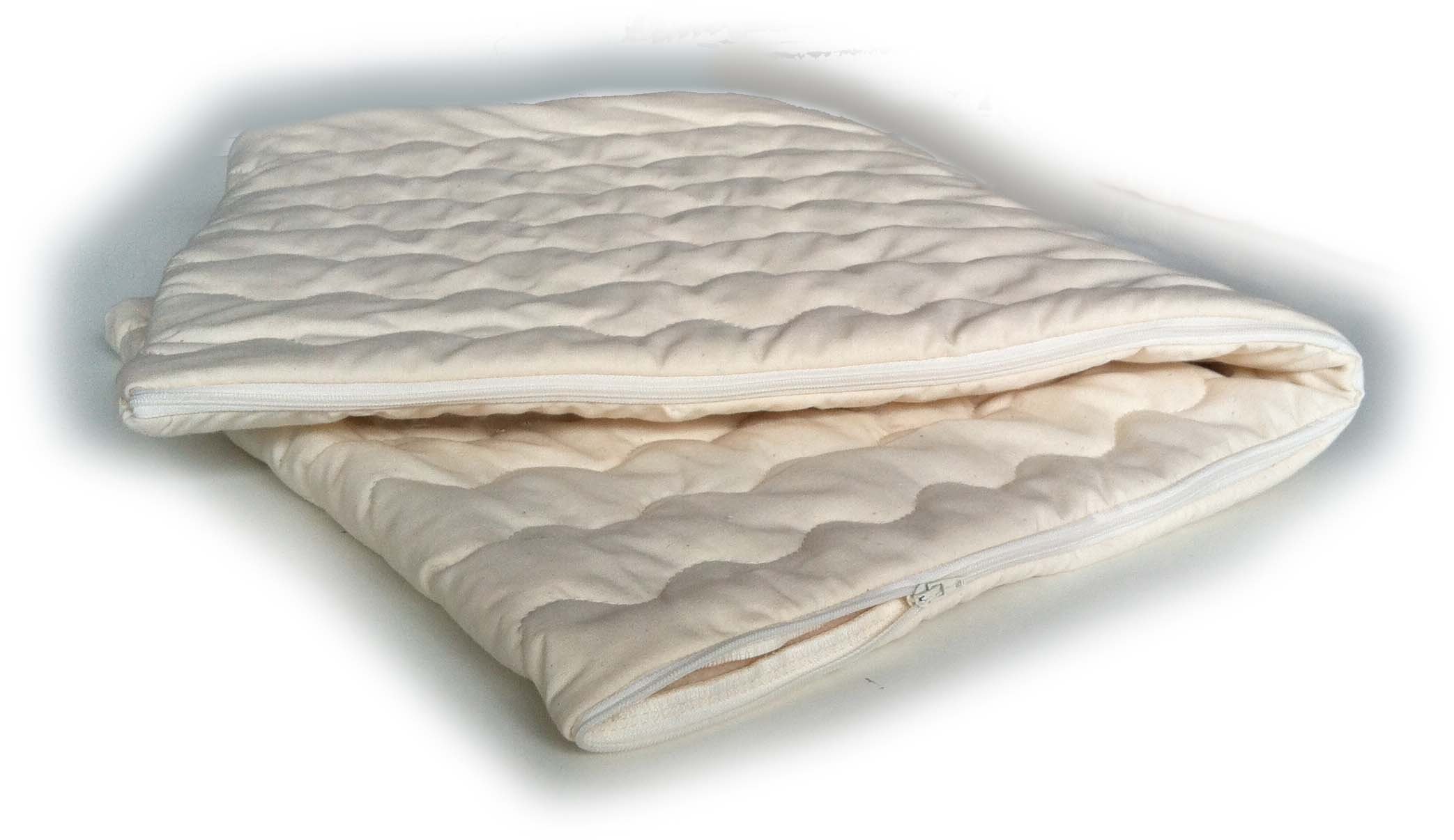 Natur-shop24 Komfort Kissen Bezug 100% Baumwolle mit Baumwolle versteppt 40 * 60 cm