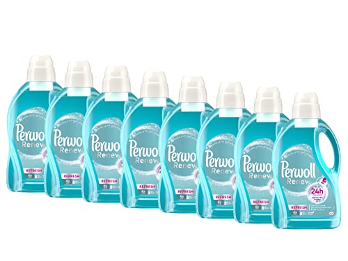 Perwoll Renew Refresh Flüssigwaschmittel (8 x 25 Wäschen), Hygiene Waschmittel für Weiß- und Buntwäsche, mit geruchsneutralisierender Formel für intensive Frische
