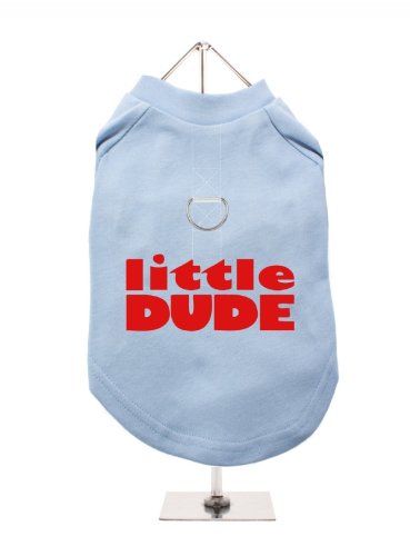 "Little Dude" UrbanPup Hunde/T-Shirt (blau/rot)