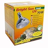 Lucky Reptile Bright Sun UV Jungle - 70 W Metalldampflampe für E27 Fassungen - Terrarium Lampe mit Tageslichtspektrum - Wärmelampe mit UVA & UVB Strahlung - UV Lampe für tropische Reptilien