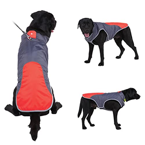 PAPIEEED Haustierweste Hundepullover Reflektierend Winddicht Hundemantel Kaltes Wetter Warme Weiche Hundejacke Winter Hundekleidung für Kleine Mittlere Hunde