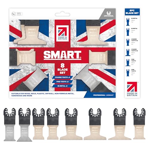 SMART Professional Series 8-teiliges Multitool-Klingen-Set "Made in Britain", 8 x hochwertige Multitool-Klingen