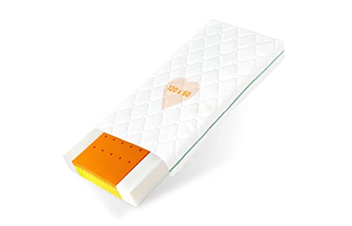 BestCare ® - EU Produkt, Thermoelastische Visco Baby- und Juniormatratze, mit Memory Foam für besseren Schlafkomfort, Größe:Visco Baby 120x60cm