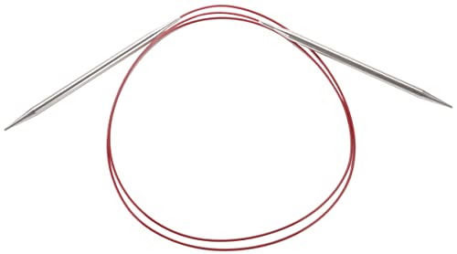 ChiaoGoo CG7047-10.5 Circular Knitting Needle, Silver, Red, One Size