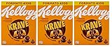 6x Kellogg's Krave Choco Nut Gemischte Cerealien Bündel mit Schokoladenfüllung mit Haselnuss Geschmack und Vitaminzusatz 410g Packung