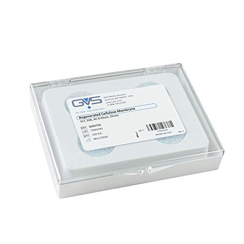 GVS Filter Technology, Filter Disc, RC Membran, 0.22µm, 25mm, 100/pk