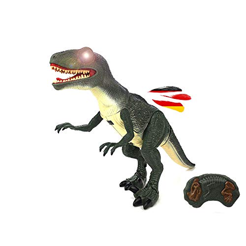 HSP Himoto RC Ferngesteuerter Dinosaurier mit Gehfunktion, Sound- und Lichteffekte inkl. Fernsteuerung