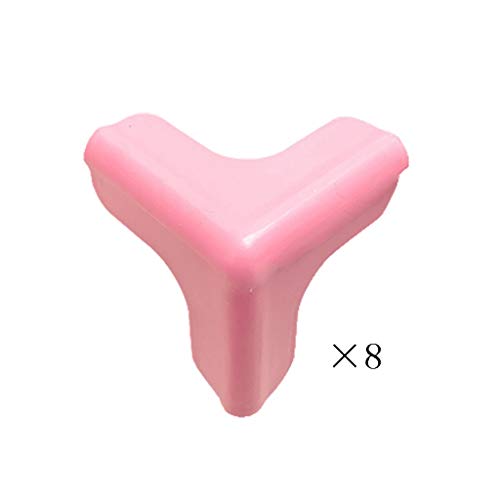 AnSafe Tischkantenschutz, Sicherheit for Möbelecken Blutergüsse Vermeiden (40 Mm × 40 Mm × 40 Mm, 5 Farben) (Color : Pink)