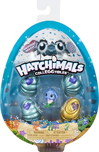 Hatchimals CollEGGtibles, Mermal Magic 4 Pack + Bonus with Season 5, for Kids Aged 5 and Up (Styles May Vary)