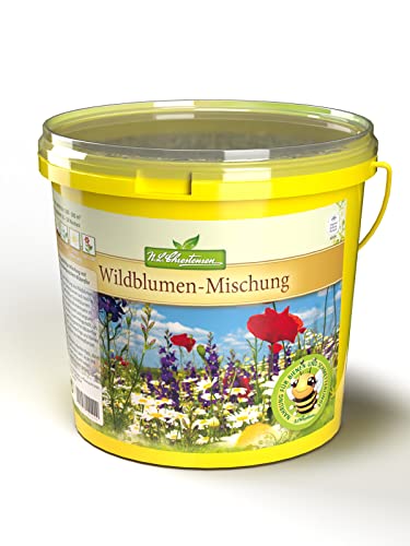 Wildblumen-Mischung 1 Liter Eimer für 100 - 200 m²