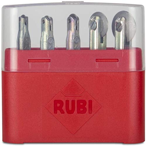 Rubi Tools 5-teiliges Rad-Set TS-MAX, TR-Magnet, Speed-Magnet Fliesenschneider (1/4 Zoll 6 mm, 5/16 Zoll 8 mm, 10 mm, 3/4 Zoll 18 mm, 7/8 Zoll 22 mm), 01969