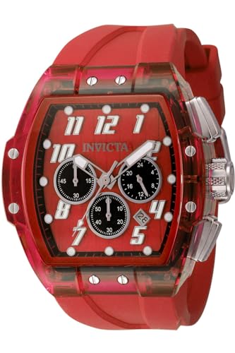 Glycine S1 Rally 45483 Quarz Herrenuhr - 47mm, Red, 47