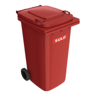 Müllgroßbehälter 240l rot a.Niederdruck-PE Rad-D.200mm