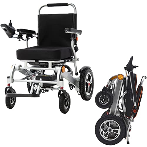 Elektrische Rollstühle, klappbarer leichter Rollstuhl, Fernbedienung, Lithium-Batterie, Tragkraft 250 kg, für ältere und behinderte Roller (Standard 12A)