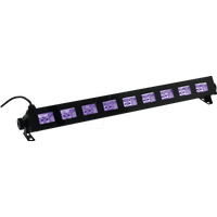 Eurolite LED Party UV Bar-9 | UV-Scheinwerfer mit 9 x 1-Watt-UV-LED | UV-Beleuchtung | UV-Röhre | Schwarzlicht-Bar | Für Partyraum, Club, Bar, Disco