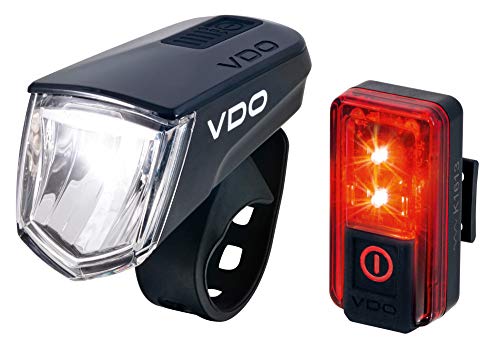 Wetterladen VDO Fahrradlampe ECO Light M60 Set 4006 Brems-Rücklicht und Frontleuchte