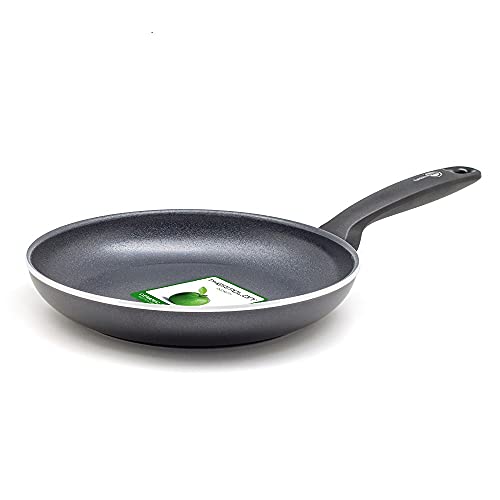 GreenPan Pfanne Bratpfanne Induktion Keramik Beschichtet, Toxinfreies Kochen, Ofen- und Spülmaschinengeeignet - 24 cm, Schwarz