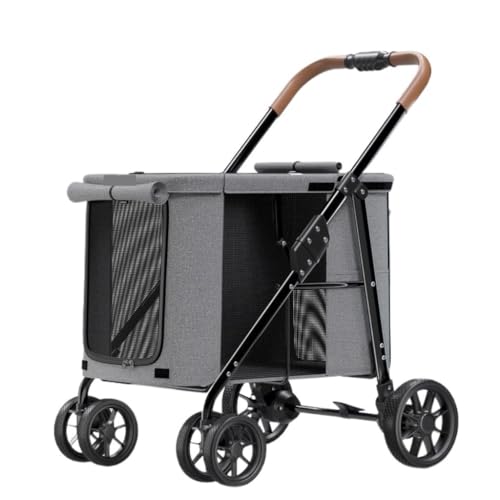 Hunde Kinderwagen Bequemer Und Praktischer Hundewagen For Haustiere, Faltbares Und Leichtes Material, Große Hunde Und Katzen Hundewagen (Color : G, Size : A)