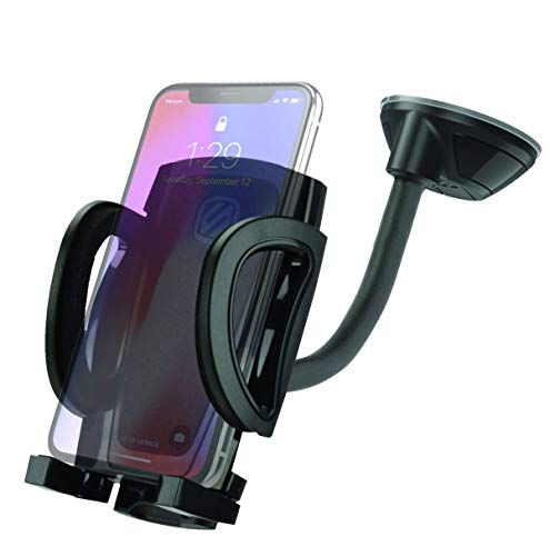 Scosche 4-in-1 Mount Phone Holder Kit - for Mobile Devices, Vent and Suction Cup Mounting - Black