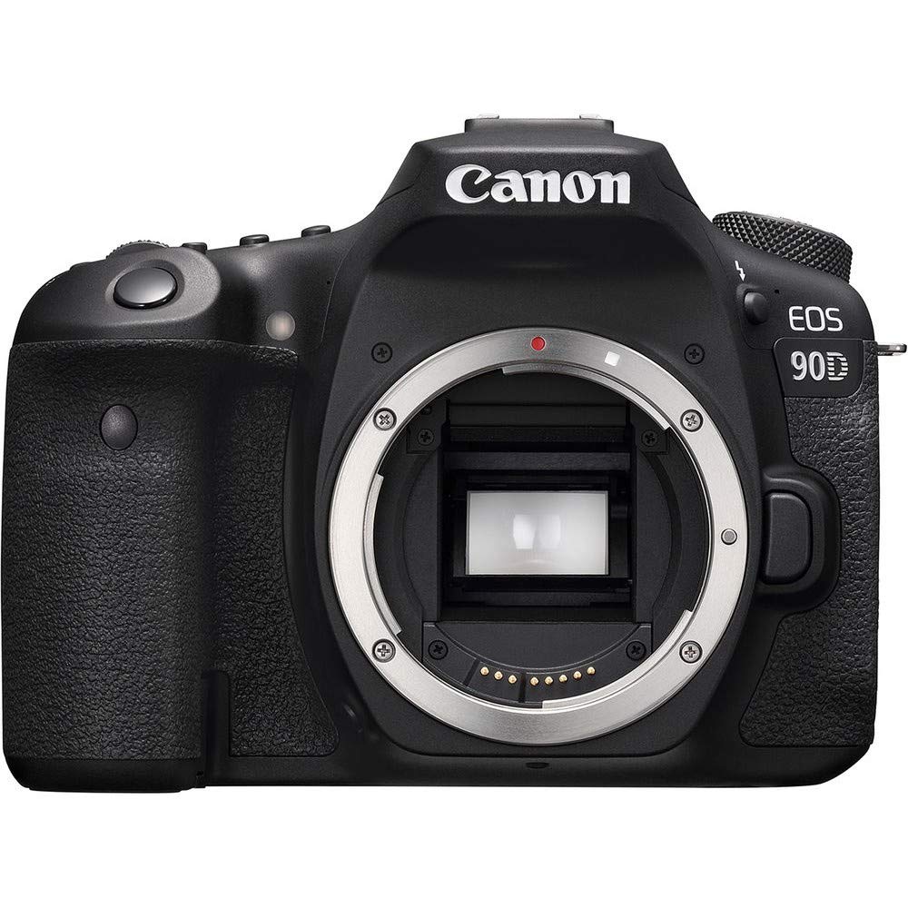 Canon EOS 90D Spiegelreflexkamera Gehäuse Body (32,5 Megapixel, 7,7 cm (3 Zoll), Bluetooth, Vari-Angle Touch Display, APS-C Sensor, 4k, Full-HD, DIGIC 8, WLAN), schwarz