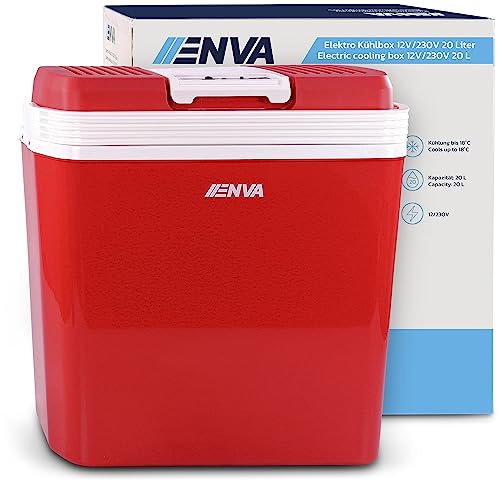 ENVA Elektro Kühlbox 12V/230V 20 Liter Kühlen und Warmhalten für unterwegs