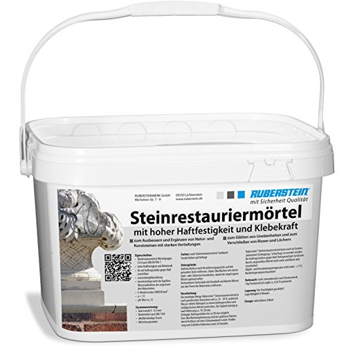 Steinrestauriermörtel/Reparaturmörtel/Mörtel für Sandstein 10 kg im Eimer (gelb)