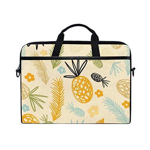 LUNLUMO Tropische Ananas, einfache Malerei, 38,1 cm (15 Zoll) Laptop- und Tablet-Tasche, strapazierfähige Tablet-Hülle für Business/Uni/Damen/Herren