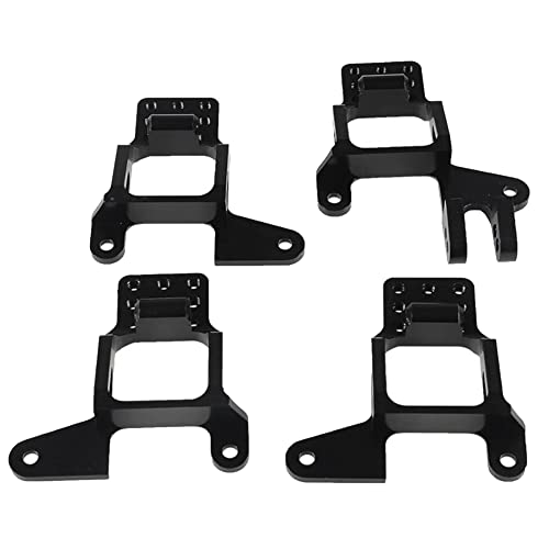 Pitxsgsia 4-teiliges Set aus Aluminium und hinten für 1/10 RC Crawler -4 TRX4 Universal, Schwarz