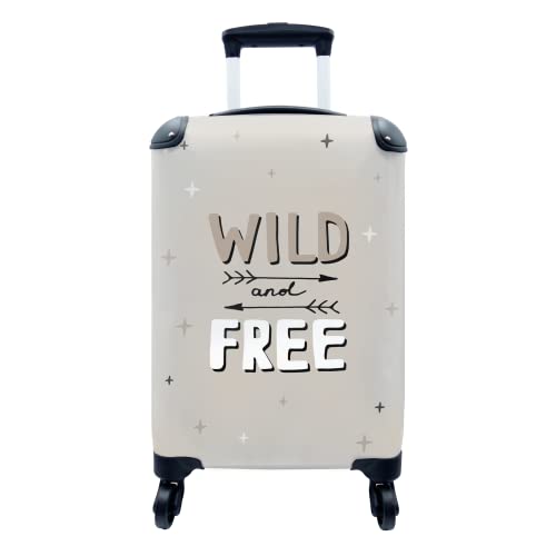 Koffer - 35x55 cm - Zitate - Wild und frei - Kinder - Sprichwörter