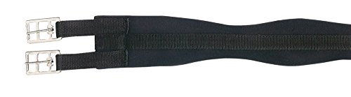 PFIFF 101301 Sattelgurt, gepolsterter Baumwoll-Sattel-Gurt, Schwarz, 120 cm