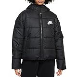Nike Womens Hooded Jacket Sportswear Therma-Fit Repel, Black/Black/White, DX1797-010, XL