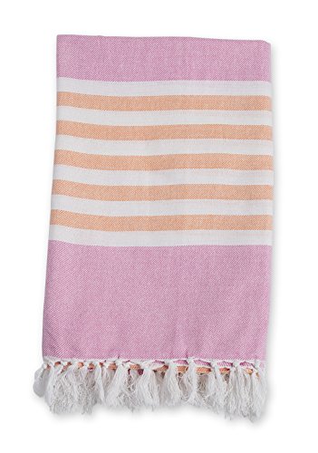Lulujo Baby-badetuch tükisches Badetuch Hamamtuch Strandtuch Saunatuch Badehandtuch 150 x 100 cm aus 100% Baumwolle Farbe rosa pink aprikot