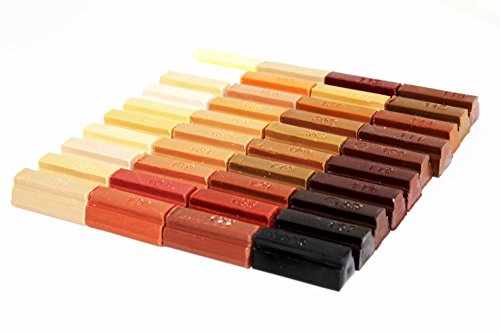Konig Wax Filler Sticks 40 x 4cm Wood Colours (#130) SOFTWAX by Konig