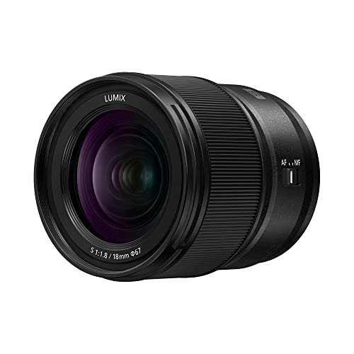 Panasonic LUMIX S Series Kameraobjektiv, 18 mm F1.8 L-Mount Wechselobjektiv für spiegellose Vollformat-Digitalkameras – S-S18