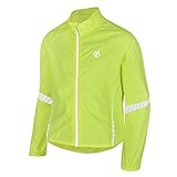 Dare 2b Kinder Cordial Waterproof and Breathable Lightweight Reflective Cycling Shell Jacke, Gelb (Fluro Yellow), Gr. 140