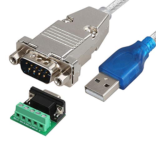 1.5M USB 2.0 to RS485 RS-485 RS422 RS-422 DB9 COM Serial Port Device Converter Adapter Cable CH340+ZT485 Chipset