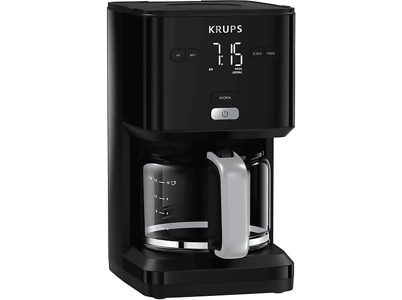 KRUPS KM6008 Smart'n Light Kaffeemaschine Hochglanz-Schwarz