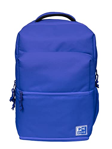 Oxford B-Out Unisex-Schulrucksack, 30 l, 42 cm, gepolsterte Laptoptasche, Isolierfach, recyceltes Polyester, RPET-Blau, Klein, blau, 42x30x15cm, Casual