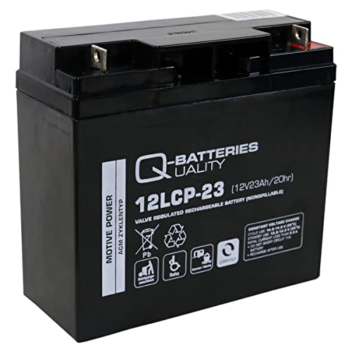 12LCP-23 AGM Batterie als ZYKLENFESTE Ausführung - 12V/23Ah *NEU*