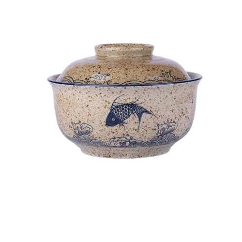 Neues unterglasurfarbenes Keramikgeschirr-Set – Fischteller, Reisschüssel, Nudelschüssel, Geschmacksteller-Set (Size : 8.5 inch tureen)