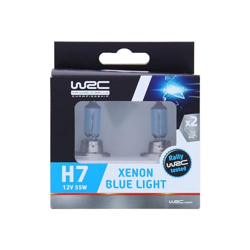 WRC 007553 2 Leuchtmittel Auto H7 55 W – Xenon Blue Light – Fernlicht, Abblendlicht, Nebelscheinwerfer vorne