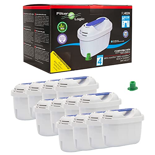 FilterLogic FL402H | Filterkartuschen für Tischwasserfilter kompatibel mit Brita Maxtra Wasserfilter - 12er Pack