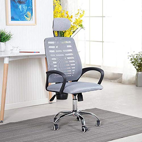 IPSU Home-Office-Schreibtischstuhl, Bürostuhl, Gaming-Stuhl, Computerstuhl, ergonomischer Computerstuhl mit Lordosenstütze und Kopfstütze, Home-Office-Stuhl, Netz-Schreibtischstuhl, Drehstuhl mit