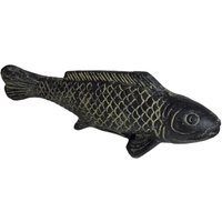 Koi Fisch Figur Naturstein Handgefertigt Dekofigur Garten Karpfen 37,5 cm