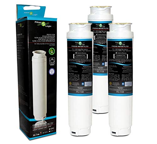 FilterLogic FFL-110B Kühlschrank-Wasserfilter kompatibel mit UltraClarity 00740560, 740560/644845 kompatibel mit Bosch, Siemens, Neff, Gaggenau, Haier 0060820860, RF-2800-13, SUPCO WF299 (4 Pack)